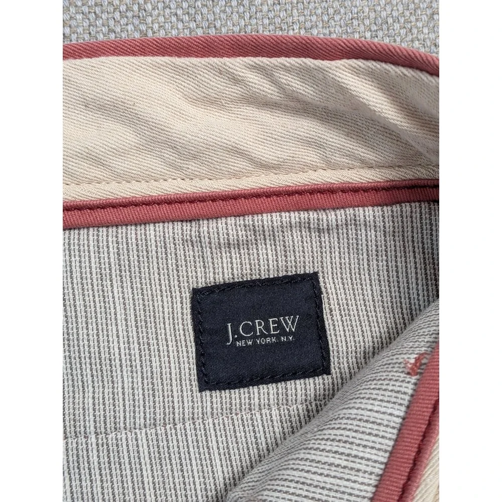 J.CREW Men's Chino Pants 31x32 Coral Pink Urban Slim Broken-In Cotton Office